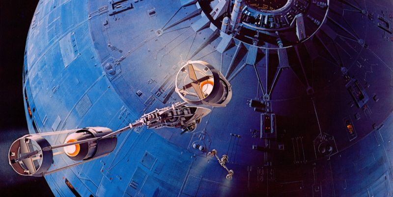 Illustration for article titled Stormtroopers Have Lightsabers And C-3PO Has Breasts In Ralph McQuarrie's Star Wars Art